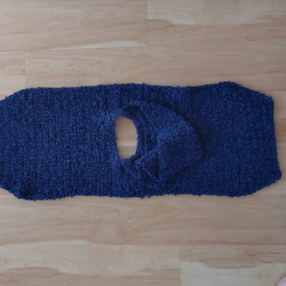 Handmade Poncho, crocheted kids hoodie, XS, new, unisex, soft, retro, knit - Picture 6 of 10